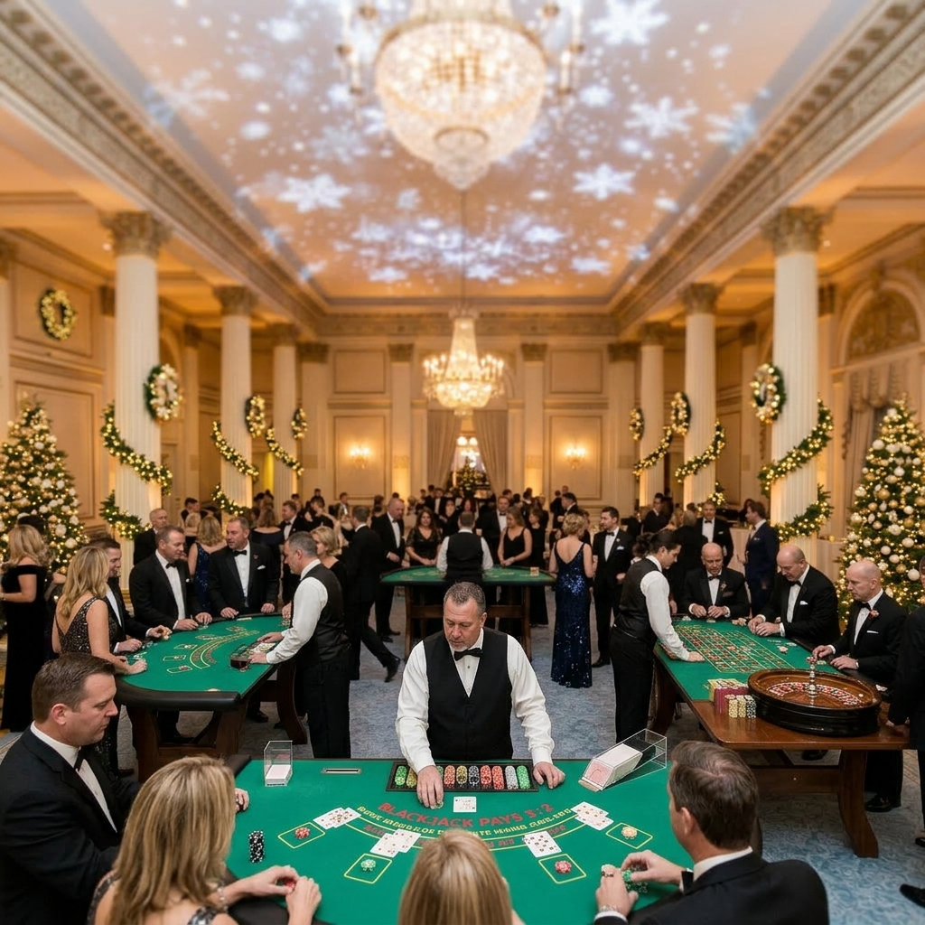 Casino event group photo